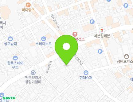 121-22 Pungnammun 2-gil, Wansan-gu, Jeonju-si, Jeonbuk-do, Republic of Korea Map