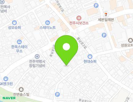 121-40 Pungnammun 2-gil, Wansan-gu, Jeonju-si, Jeonbuk-do, Republic of Korea Map