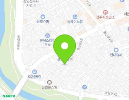 23-9 Pungnammun 5-gil, Wansan-gu, Jeonju-si, Jeonbuk-do, Republic of Korea Map