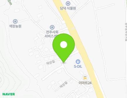 39 Deoksan-gil, Wansan-gu, Jeonju-si, Jeonbuk-do, Republic of Korea Map