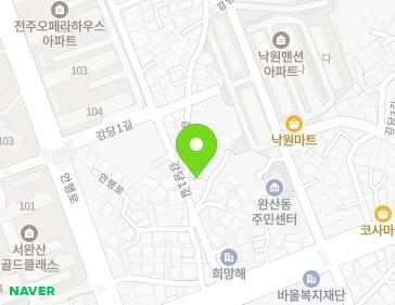 10-3 Gangdang 1-gil, Wansan-gu, Jeonju-si, Jeonbuk-do, Republic of Korea Map