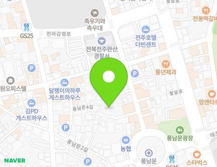 9-14 Pungnammun 3-gil, Wansan-gu, Jeonju-si, Jeonbuk-do, Republic of Korea Map
