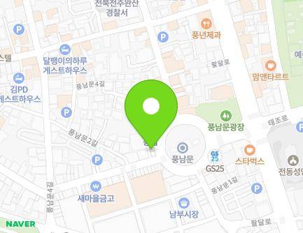 36 Pungnammun 2-gil, Wansan-gu, Jeonju-si, Jeonbuk-do, Republic of Korea Map
