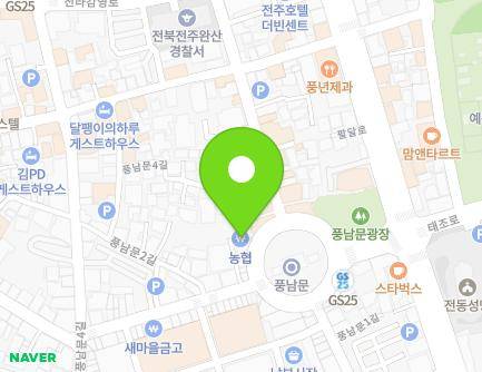 32 Pungnammun 2-gil, Wansan-gu, Jeonju-si, Jeonbuk-do, Republic of Korea Map