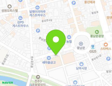 51-1 Pungnammun 2-gil, Wansan-gu, Jeonju-si, Jeonbuk-do, Republic of Korea Map