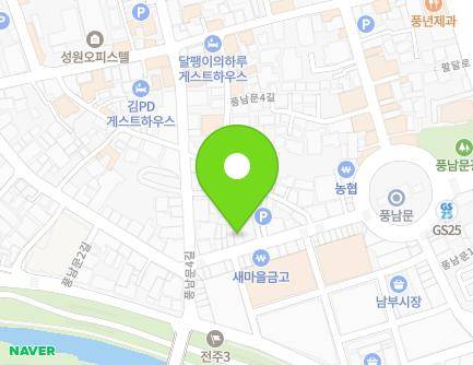 60 Pungnammun 2-gil, Wansan-gu, Jeonju-si, Jeonbuk-do, Republic of Korea Map