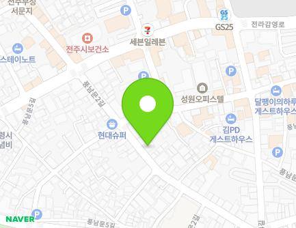 114 Pungnammun 2-gil, Wansan-gu, Jeonju-si, Jeonbuk-do, Republic of Korea Map