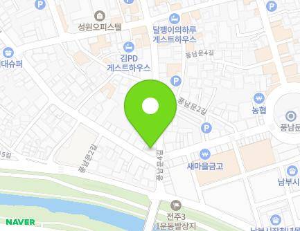 74 Pungnammun 2-gil, Wansan-gu, Jeonju-si, Jeonbuk-do, Republic of Korea Map