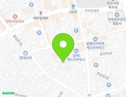 98-7 Pungnammun 2-gil, Wansan-gu, Jeonju-si, Jeonbuk-do, Republic of Korea Map