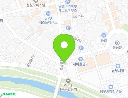 69 Pungnammun 2-gil, Wansan-gu, Jeonju-si, Jeonbuk-do, Republic of Korea Map