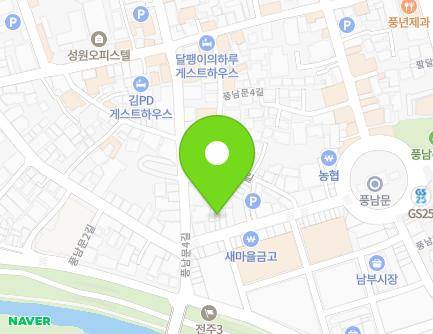 64 Pungnammun 2-gil, Wansan-gu, Jeonju-si, Jeonbuk-do, Republic of Korea Map