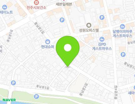 105 Pungnammun 2-gil, Wansan-gu, Jeonju-si, Jeonbuk-do, Republic of Korea Map