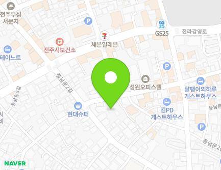 124-2 Pungnammun 2-gil, Wansan-gu, Jeonju-si, Jeonbuk-do, Republic of Korea Map