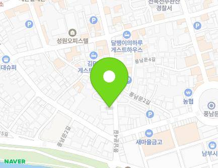11-1 Pungnammun 4-gil, Wansan-gu, Jeonju-si, Jeonbuk-do, Republic of Korea Map