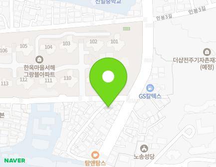 5-3 Gyeonhwonwanggung 1-gil, Wansan-gu, Jeonju-si, Jeonbuk-do, Republic of Korea Map