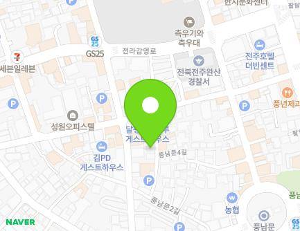 26-14 Pungnammun 4-gil, Wansan-gu, Jeonju-si, Jeonbuk-do, Republic of Korea Map
