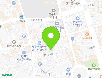 26-28 Pungnammun 4-gil, Wansan-gu, Jeonju-si, Jeonbuk-do, Republic of Korea Map