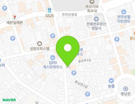 20 Pungnammun 4-gil, Wansan-gu, Jeonju-si, Jeonbuk-do, Republic of Korea Map
