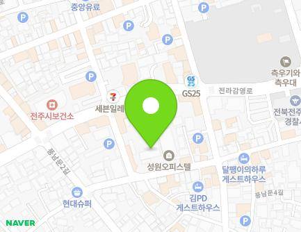 124-17 Pungnammun 2-gil, Wansan-gu, Jeonju-si, Jeonbuk-do, Republic of Korea Map