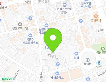 48-30 Pungnammun 2-gil, Wansan-gu, Jeonju-si, Jeonbuk-do, Republic of Korea Map
