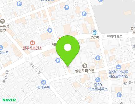 124-19 Pungnammun 2-gil, Wansan-gu, Jeonju-si, Jeonbuk-do, Republic of Korea Map