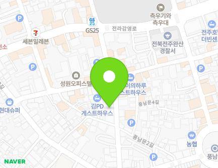 19 Pungnammun 4-gil, Wansan-gu, Jeonju-si, Jeonbuk-do, Republic of Korea Map