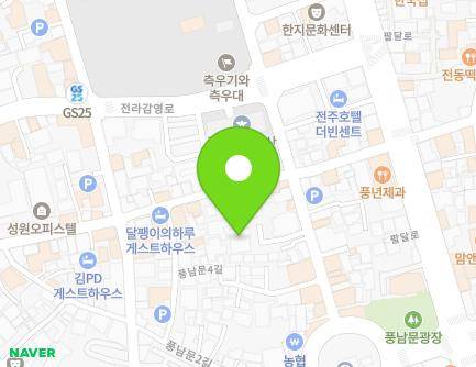 27-7 Pungnammun 3-gil, Wansan-gu, Jeonju-si, Jeonbuk-do, Republic of Korea Map