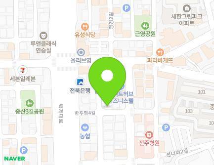 7 Handupyeong 4-gil, Wansan-gu, Jeonju-si, Jeonbuk-do, Republic of Korea Map