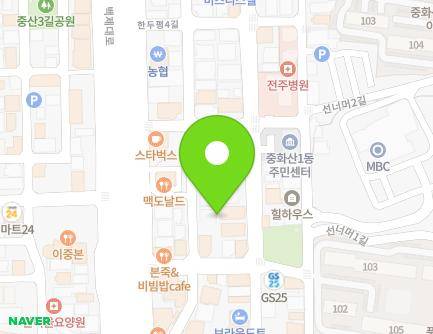 13-3 Handupyeong 2-gil, Wansan-gu, Jeonju-si, Jeonbuk-do, Republic of Korea Map