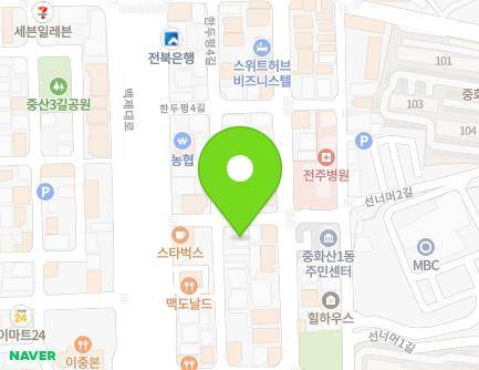 8 Handupyeong 3-gil, Wansan-gu, Jeonju-si, Jeonbuk-do, Republic of Korea Map