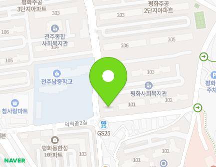 33 Deokjeokgol 2-gil, Wansan-gu, Jeonju-si, Jeonbuk-do, Republic of Korea Map