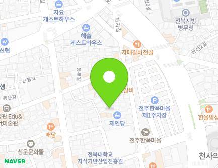 19-14 Dongmun-gil, Wansan-gu, Jeonju-si, Jeonbuk-do, Republic of Korea Map