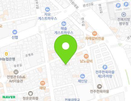 33-9 Dongmun-gil, Wansan-gu, Jeonju-si, Jeonbuk-do, Republic of Korea Map