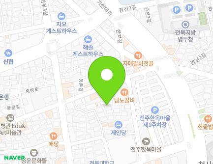 19-10 Dongmun-gil, Wansan-gu, Jeonju-si, Jeonbuk-do, Republic of Korea Map