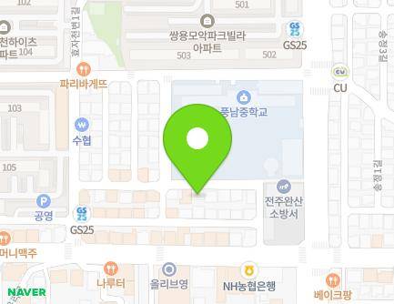 36-33 Hyojacheonbyeon 1-gil, Wansan-gu, Jeonju-si, Jeonbuk-do, Republic of Korea Map