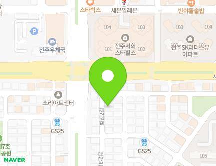 23-3 Beoman 2-gil, Wansan-gu, Jeonju-si, Jeonbuk-do, Republic of Korea Map