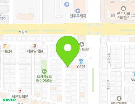 27-12 Guryong 1-gil, Wansan-gu, Jeonju-si, Jeonbuk-do, Republic of Korea Map