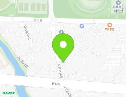 13 Ora-ro 16-gil, Jeju-si, Jeju-do, Republic of Korea Map