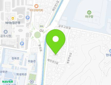 42-3 Jemincheon 2-gil, Gongju-si, Chungcheongnam-do, Republic of Korea Map
