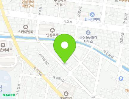 1-14 Orijeong 4-gil, Geumsan-eup, Geumsan-gun, Chungcheongnam-do, Republic of Korea Map