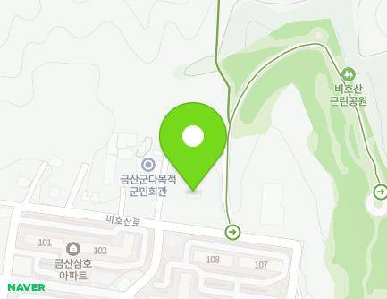 36 Bihosan-ro, Geumsan-eup, Geumsan-gun, Chungcheongnam-do, Republic of Korea Map