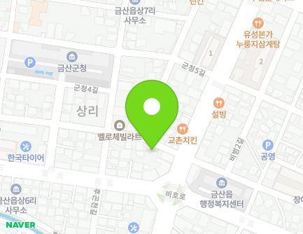 40 Guncheong 7-gil, Geumsan-eup, Geumsan-gun, Chungcheongnam-do, Republic of Korea Map