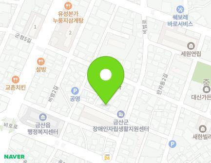 10-17 Bibeom 3-gil, Geumsan-eup, Geumsan-gun, Chungcheongnam-do, Republic of Korea Map