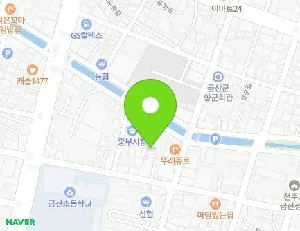 17-6 Dwitdammal-gil, Geumsan-eup, Geumsan-gun, Chungcheongnam-do, Republic of Korea Map