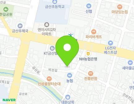 37-2 Biseon-gil, Geumsan-eup, Geumsan-gun, Chungcheongnam-do, Republic of Korea Map