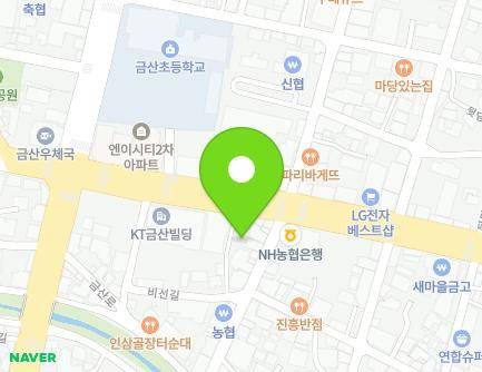 78-3 Insam-ro, Geumsan-eup, Geumsan-gun, Chungcheongnam-do, Republic of Korea Map