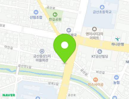 1441 Geumsan-ro, Geumsan-eup, Geumsan-gun, Chungcheongnam-do, Republic of Korea Map