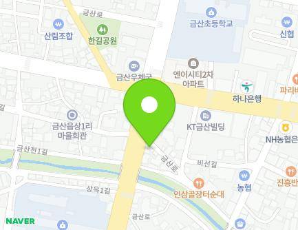 1442-1 Geumsan-ro, Geumsan-eup, Geumsan-gun, Chungcheongnam-do, Republic of Korea Map