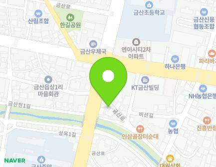 1444-2 Geumsan-ro, Geumsan-eup, Geumsan-gun, Chungcheongnam-do, Republic of Korea Map