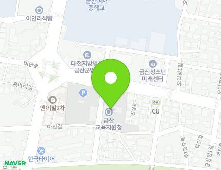 14 Insam-ro, Geumsan-eup, Geumsan-gun, Chungcheongnam-do, Republic of Korea Map